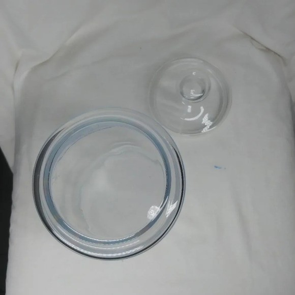 Vintage Arcopal Glass Cookie Jar with Lid designed Marc Palluy Primeur  1980s - Picture 6 of 7